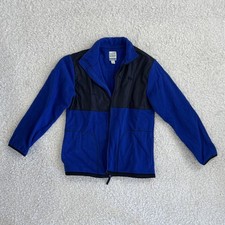 Old Navy kids Blue and Black full-zip Fleece Jacket winter coat size L