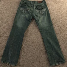 Fly Paper Bootcut Jeans Without Front Button 32x34 Mens