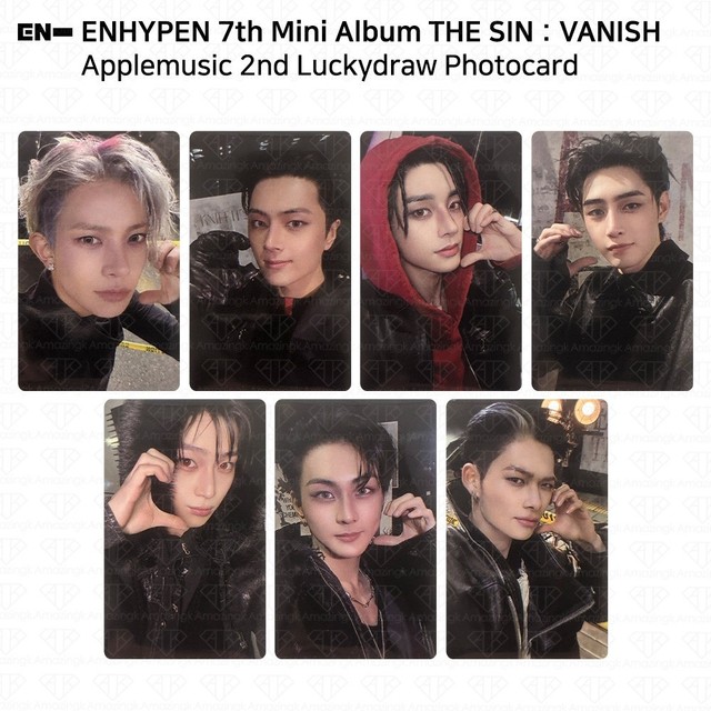 Enhypen 7th Mini Album The Sin : Vanish Applemusic 2nd LuckyDraw Photocard