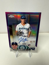 Jack Larsen 2023 Topps Chrome Purple Refractor RC Auto /250 #RA-JLA