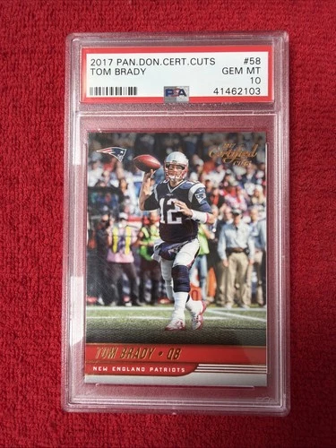 2017 PANINI DONRUSS CERT CUTS #58 TOM BRADY PSA 10