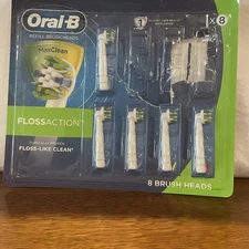 Partial Pk Oral-B Floss Action MaxClean Refill Toothbrush Replacement 5 Heads
