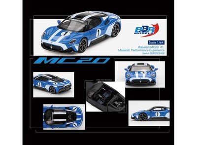 BBR Models Maserati MC20 Performance Experience blue/white