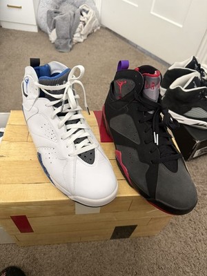 Air Jordan DMP 7 Pack Size 12 DS Black Pair + Used White Blue OG Box Rare