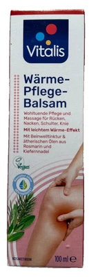 Vitalis Heat Care Balm, 100 ml with Comfrey Tincture & Ethnic Oils, New & Original Packaging