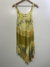 Boho Sequins Fairy Renaissance Dress XL Cottagecore Artsy Goblincore Ethereal