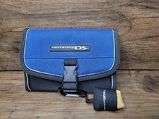 Nintendo DS Case Blue Travel Game Holder Protector Console Carrier
