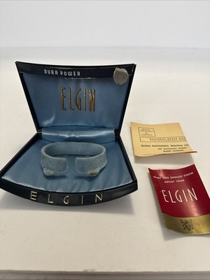 Elgin Watch Box Vintage With Paperwork