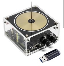 Bluetooth Music Tesla Coil Arc Plasma Loudspeaker Wireless Desktop Toy Model SS0