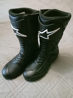 Neuwertige Alpinestars Pikes Drystar wasserdichte Motorradstiefel UK 8 EU42 UVP 219,9£