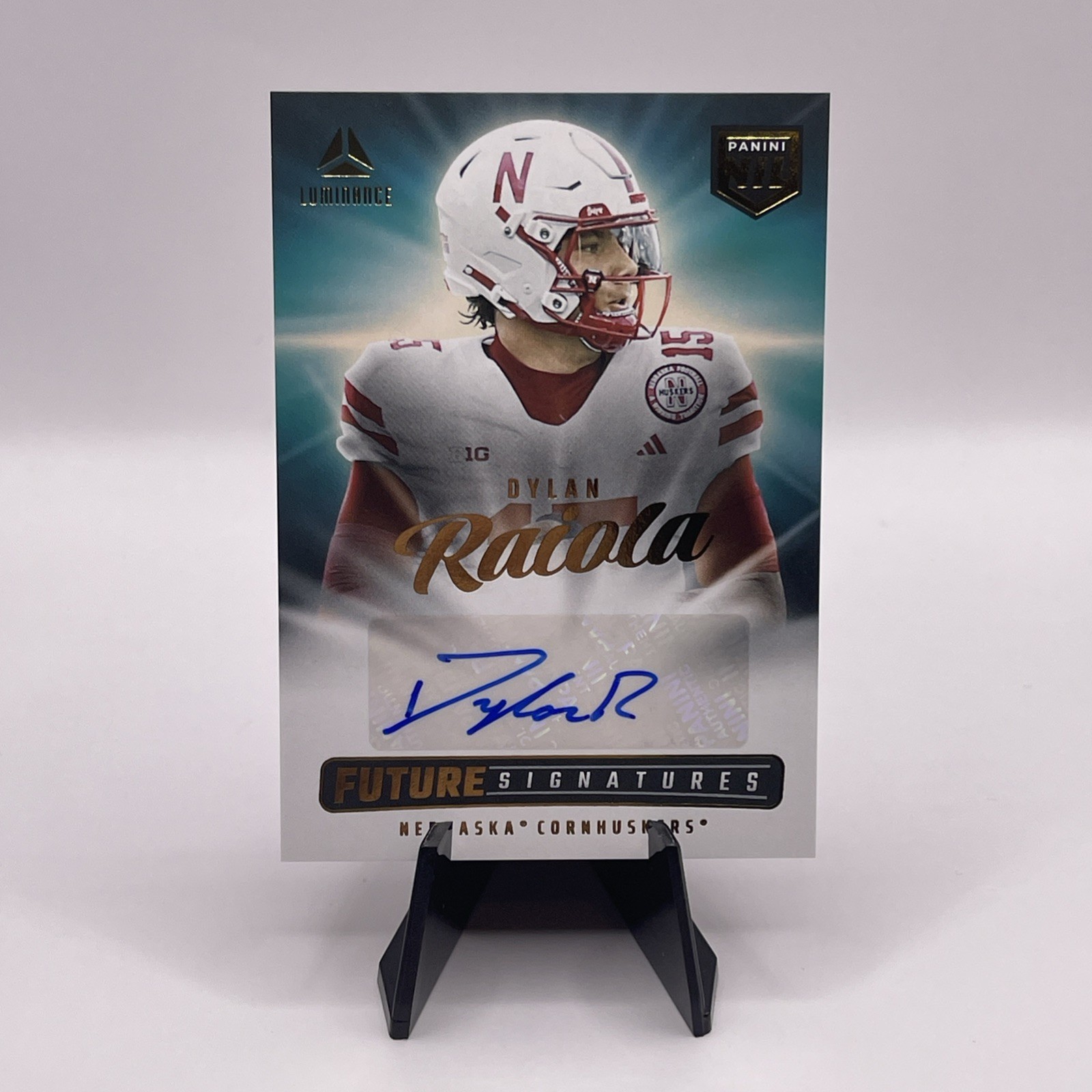 2025 Luminance Football Dylan Raiola Future Signatures Auto #NIL-DRA