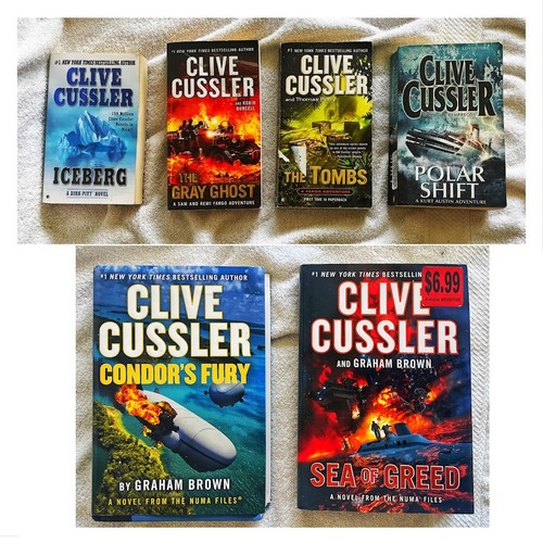 Clive Cussler Book Lot NUMA Files Fargo Series Adventure Thriller