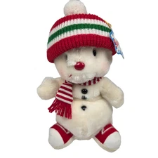 Russ Berrie Snowflake Plush 10" Vintage Frosty Christmas #397 No Sound