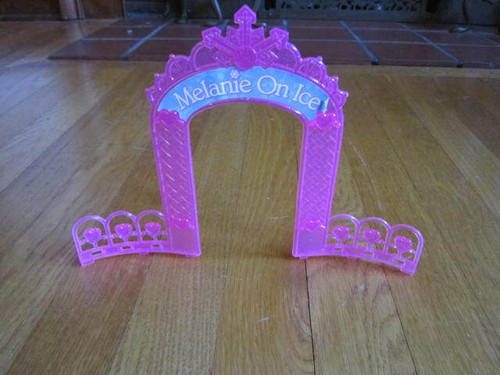 Vtg Melanie's Mall On Ice Skating Pink Archway Trellis Replacement Part FreeShip