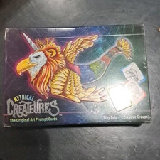 Createures Drawing Deck 150 Art Generating Prompt Cards Mythical Creatures Game