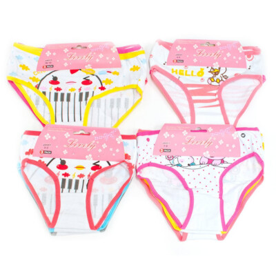 Slips Unterhosen Unterwäsche 6er Set ''Lovely'' Größen: 128 134 140 146