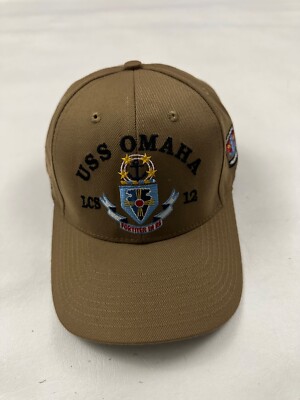 USS Omaha LCS 12 Logo The Corps Beige Baseball Cap Hat One Size