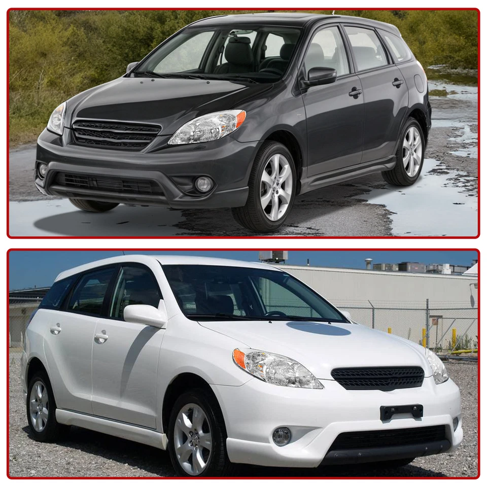 Faros cromados para Toyota Matrix Base XR XRS 03-08 2003-2008 faros diestros+derechos Foto 2 de 4