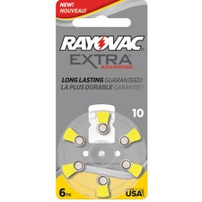 60 Rayovac Extra Advanced, size 10 Hearing Aid Battery pack 60 pcs