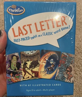 ThinkFun Last Letter Fast-Paced Classic Word Game 61 Cards Ages 8+ Multi-Player