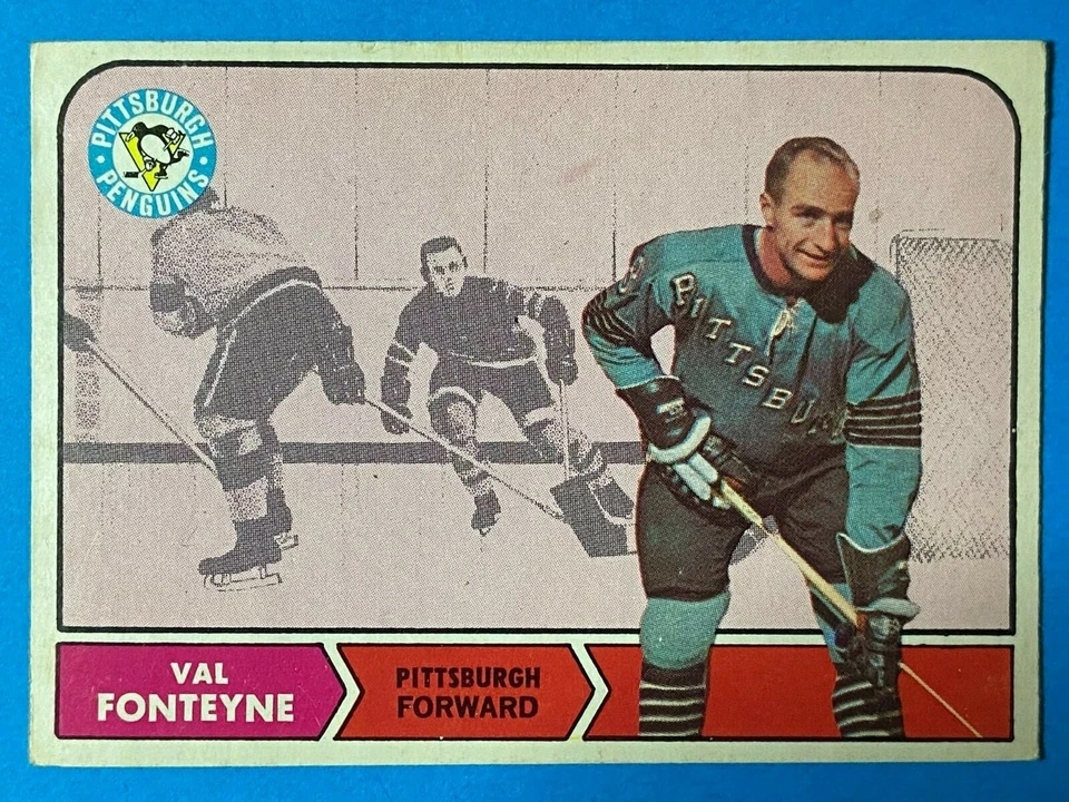 Val Fonteyne 1968-69 O-Pee-Chee #109 OPC Pittsburgh Penguins VG - Image 3 of 4