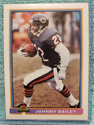 1991 BOWMAN JOHNNY BAILEY #69 CHICAGO BEARS 