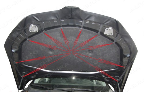 Sujetador coche adecuado para Skoda Superb III año a partir de 2015 protección contra impactos de piedras capó - Imagen 4 de 5