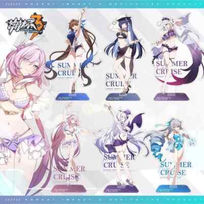 Honkai Impact 3 Raiden Mei Kiana Kaslana Acrylic Standing Figure Desk Decor Toys