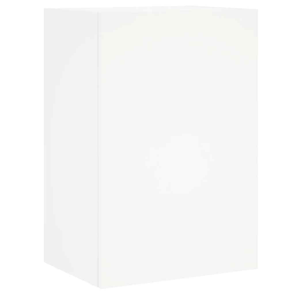 TV Wall Units 5 Piece Floating Unit White Engineered Wood