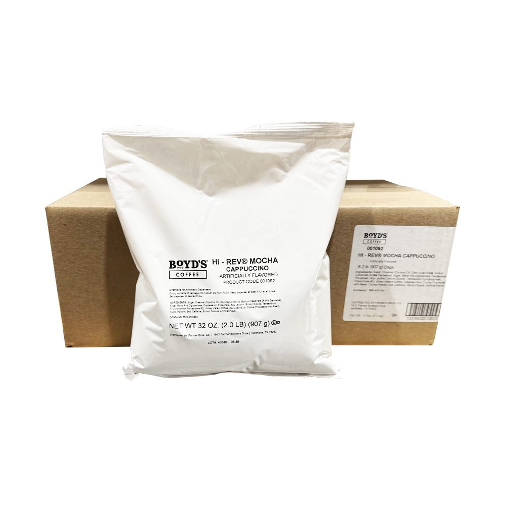 Boyd's Hi-Rev Mocha Cappuccino Mix, x 2lb Bags Coffee Beverage - Main Image