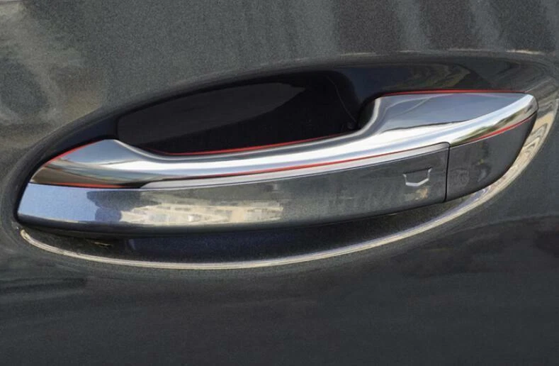 Cubierta de manija de puerta exterior de acero cromado DX 4 piezas para Cadillac CT5 2020-2022 Foto 2 de 4