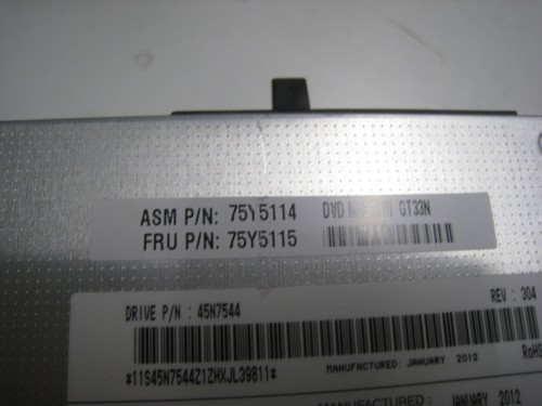 Lenovo ThinkPad T420 T420i T430 DVD/RW Multi Rewriter Optical Drive - Picture 4 of 4