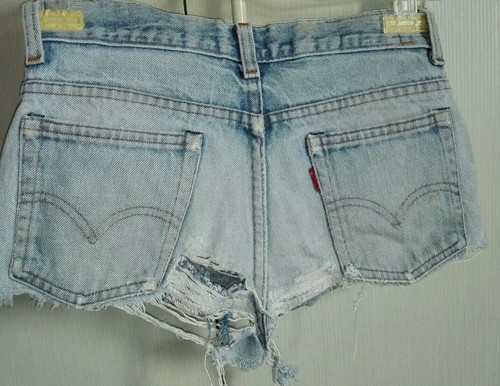 LEVI'S 501 shorts original ragazza pantaloni hot strappi corti pants | eBay