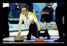 Viktor Kjäll zdjęcie oryginalne podpisane curling + A 239163