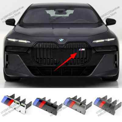 For BMW M Badge X1 X2 X3 X4 X5 X6 F48 G01 E46 3D Car Front Grille Badge Emblem