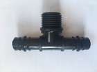 Barbed Male Irrigation Tee 16mm- 1/2"-16mm  BSP Thread