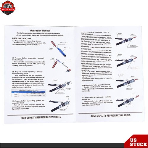 HVAC Hydraulic Swaging Tool Kit For Copper Tubing Expanding 3/8" to 1-5/8" - Picture 10 of 11