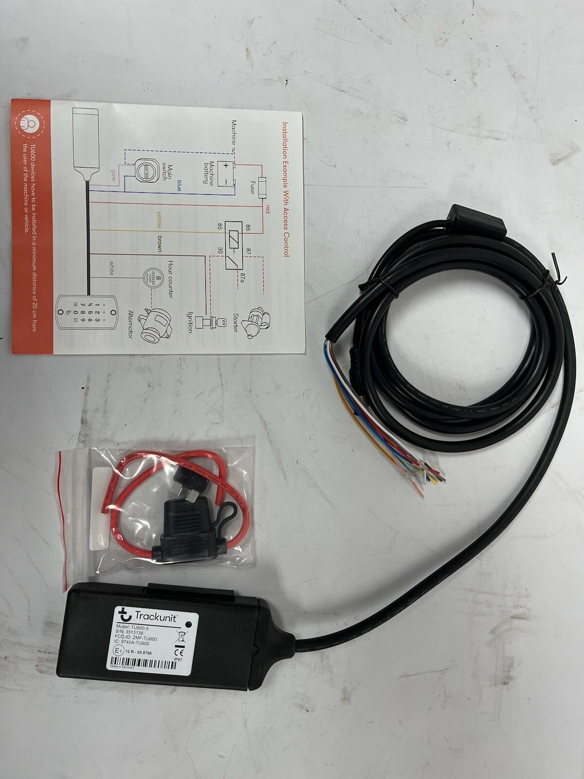 Trackunit Raw TU600-5 GPS Heavy Equipment Construction Fleet Asset ...