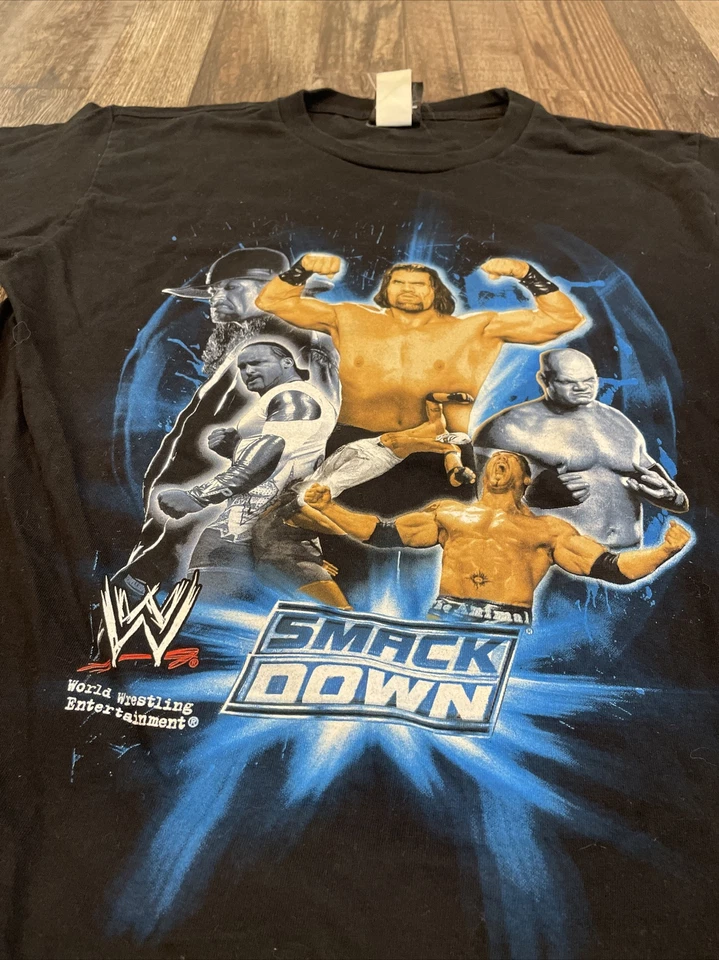 YOUTH Vintage 2007 WWE The Great Khali Undertaker Kane Rey Mysterio Shirt Sz XL - Image 2 of 4