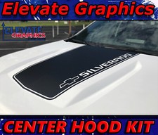 Fits Chevy Silverado Center Stripes Hood Decal Vinyl Graphics Stickers 2019-2026