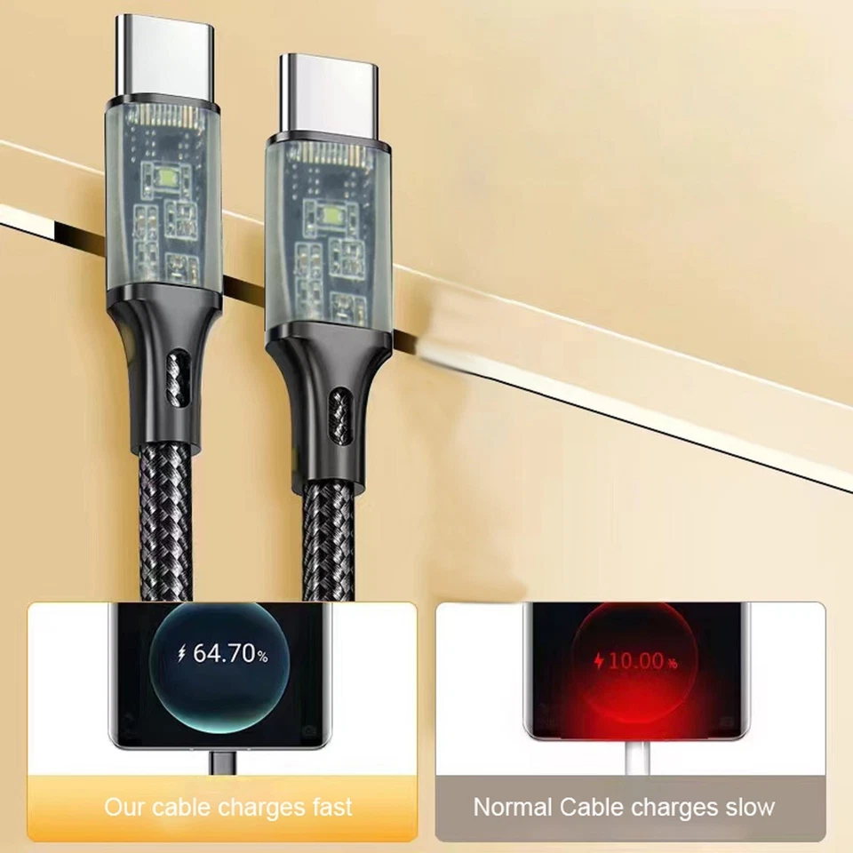 GLK 33W USB C Schnellladegerät Schwarz mit Ladekabel Universal C SAMSUNG Huawei - Bild 3 von 4