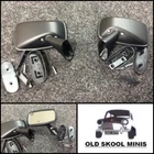CLASSIC MINI DOOR MIRROR BLACK R/H & L/H GAM215 GAM216 AUSTIN MORRIS PAIR 7S1/2