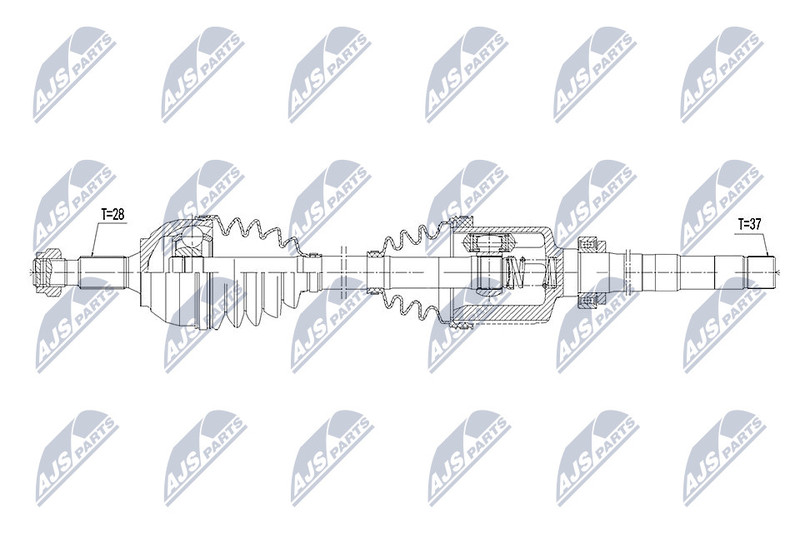 Cardan de transmission anti vibration pour Peugeot 508 SW et RCZ coupé sport