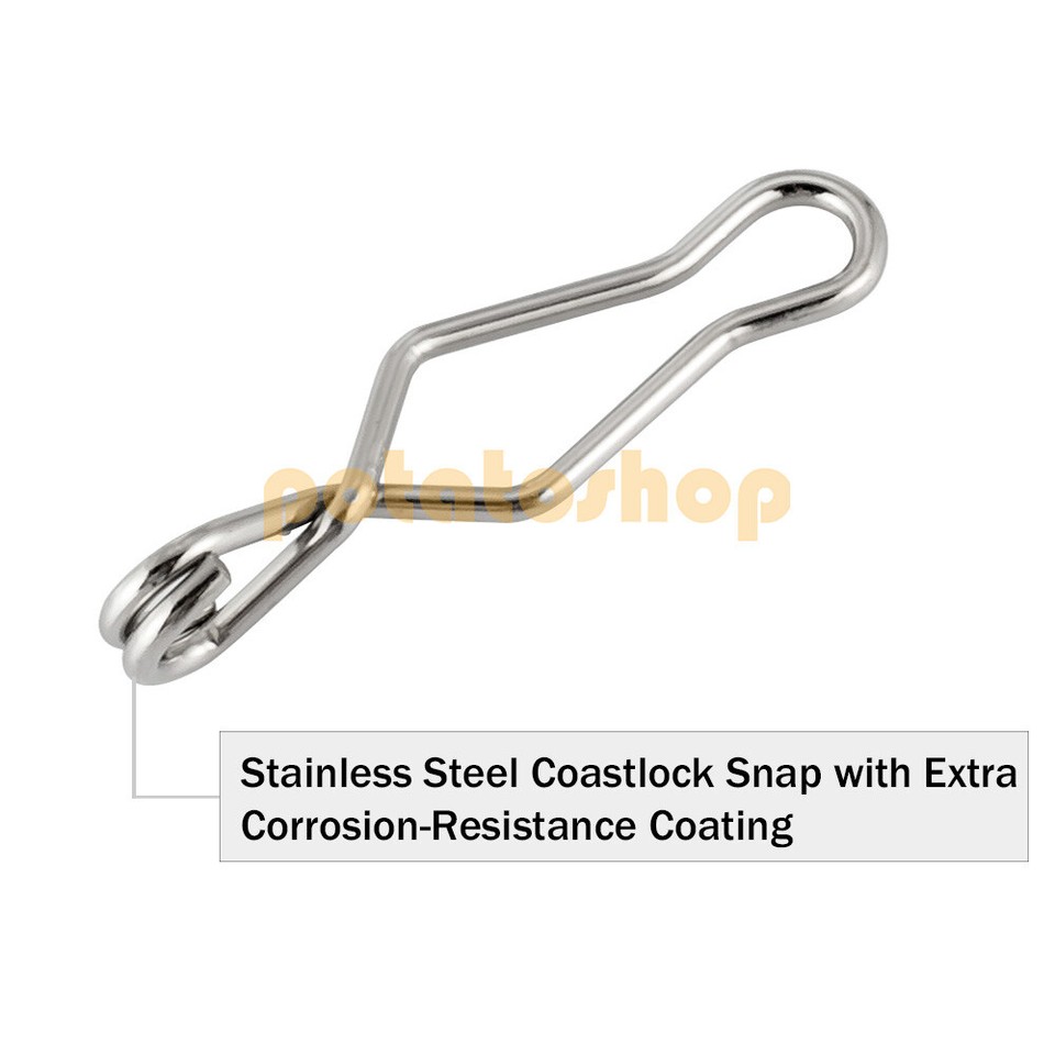 20~100pcs Quick Change Fishing Speed Clips Snap High Strength Stainless ...