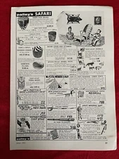 Vintage 1961 Palley’s Safari Sportsman’s Gear Advertisement Print Ad Outdoor
