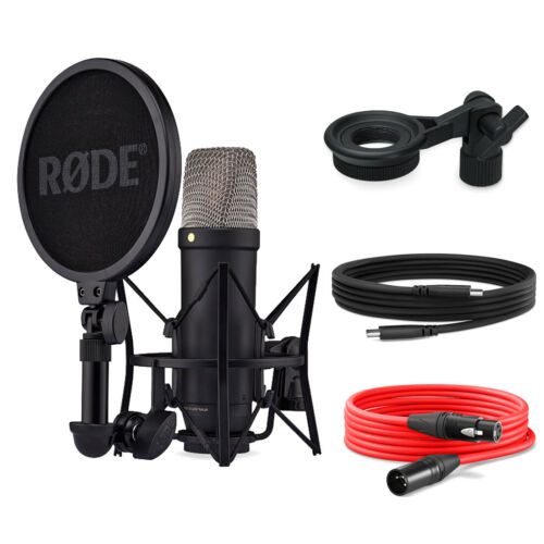 Microphone studio USB Rode NT1 5e génération XLR noir + support keepdrum MSA033 - Photo 1 sur 12