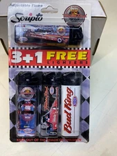4 Scripto Cigarette Lighter Budweiser Kenny Bernstein Racing