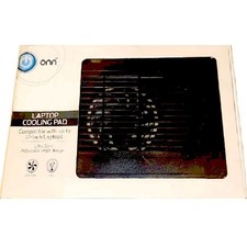 PAD DE REFROIDISSEMENT POUR ORDINATEUR PORTABLE ONN NEUF DANS SA BOÎTE VENTILATEUR DE REFROIDISSEMENT SILENCIEUX PREND EN CHARGE JUSQU'À 17" UNITÉS