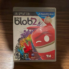 THQ de Blob 2 (PS3) 2011 E10+ NTSC-U/C Action Platformer Manual