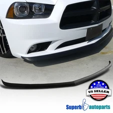 Fits 2011-2014 Dodge Charger ABS Lower Front Bumper Lip Spoiler Black Splitter